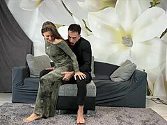 Oiled Fuck On Couch!