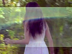 Lesbians run in field, then lick big clits