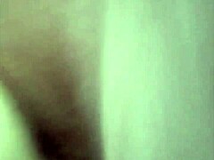 black sock receives cum shot on bed