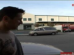 Blonde Girl With Natural Tits in Interview