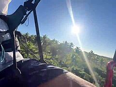 i accidentally gave a blowjob while paragliding, but the cumshot surprised us!