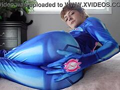 Samus farts in cosplay roleplay