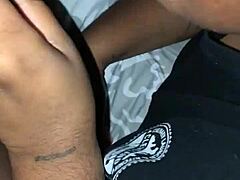 the girl throws up while sucking the big cock in the scene