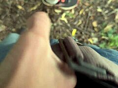 Spanish Milf Blowjob In Public Park