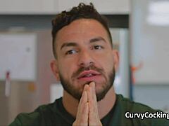 Big juicy titty teen pleases yogi's monster cock during workout.