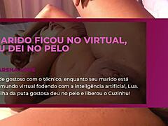 यंग ब्राज़ीलियन रफ डॉगीस्टाइल ऐसफकिंग में मोन्स करती है