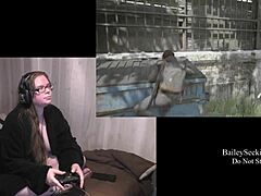 Brunette BBW Plays Naked Last of Us 2