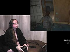 Brunette BBW Plays Naked Last of Us 2