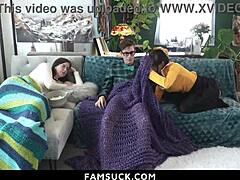 Step-Siblings Compete To Cum First! 🔥