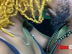 kofi fucks ebony student pussy doggystyle, she's a petite milf