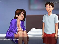 डेबी स्टेपमॉम पर्वर्ट टेनेंट से हॉर्नी मसाज पाती है समरटाइम सागा में।