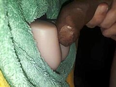 In this japanese amateur video, a skinny asian fuck doll masturbates with toys, cumming twice in a rough cumshot session.