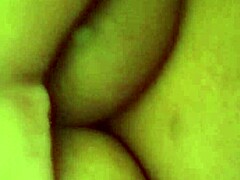 bbw woman teases with ripped clothes in retro film.