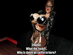 Chanel's interview with Count Dickcula in casting game sex!