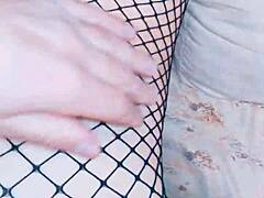 Wife In Stockings Enjoys Rough And Hard