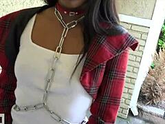 teacher babe ready for bdsm anal casting outdoors