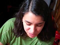 Intense Quickie Blowjob Followed By Licking Cum From Hands In High Definition