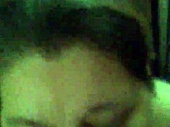 this bbw granny gives blowjob to small cock, her big tits bouncing