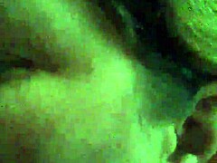 this bbw granny gives blowjob to small cock, her big tits bouncing