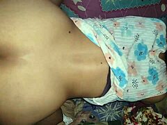 Emo brunette amateur with big tits gets rough doggy style fucking on her wet pussy and ass quietly at home