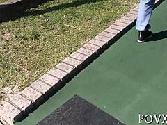 Barely Legal Teen in POV Blowjob Scene