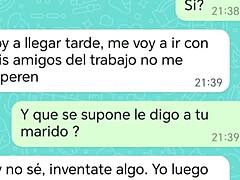 Latina milf returns from disco with cum-filled ass, makes stepson clean it