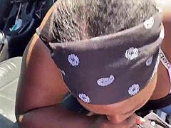 thot gets angry while sucking dick in public lol