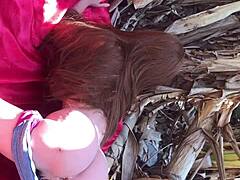 Horny Slut Acts As Sex Doll In Public Outdoor