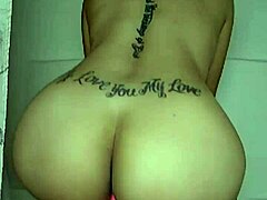 She fucks the rainbow dildo hard