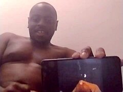 Testing New Phone While Orgasming To Solo Ebony Videos