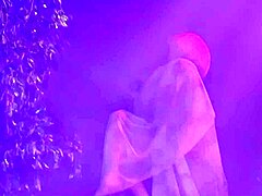 Blonde Angel's Huge Boobs Penetrated By Lesbian Babes' Strapon