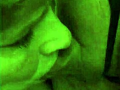 Granny gives a deepthroat cumshow, moaning loud.