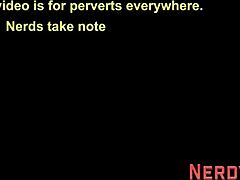 Big Tit Slut Passionately Swallows Nerd's Dick