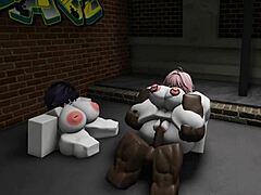 This intense trio of two submissives with big black cock is so hot