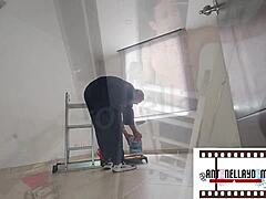 Wife Fucks Painter While Husband Away