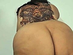 Big Fat Ass With Cellulite Bouncing In Slow Motion