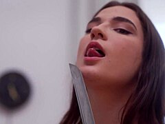 Look at this sweet girl with round booty!