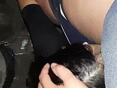 we fuck our neighbor in the barn, wet pussies orgasming secretly... lesbian close-up muff diving 😏