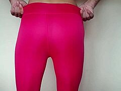misr4 update 6 pink leggings jul 20 2025 workout tight sexy close up