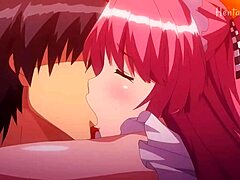 How does she manipulate with big tits?