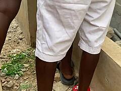 he bent me over and gave me a hot short fuck with his big black cock outdoors