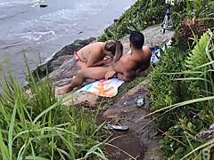 Casal E Flagrado Fazendo Sexo Na Praia Em Sao Paulo 🌊