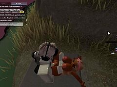 84 roblox porn, wet deepthroat blowjob on blonde tits, ebony ass in missionary cum.