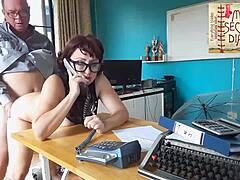 office domination boss fucks secretary to pussy and mouth blowjob in office compilation l 4 😏.