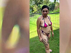 Horny Milf Enm Diamond Delivers Intense Outdoor Blowjob And Interracial Action