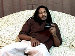 chubby ebony milf takes hardcore pounding from massive black cock in intense session