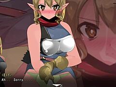 yume-same elf defeat scene with tall femdom face sitting 😈