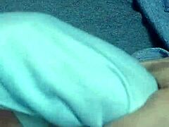 Byrd Intensely Jerking Off His Huge Monster Cock for LadyByrd in Bathroom