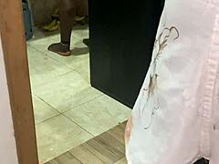 Ebony milf joins amateur swingers group with big cock action in homemade setup. Black wife explores intense encounters during the family gathering.