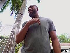 Bangbros shows slutty step daughter eden west convincing step dad jovan jordan to fuck her with big tits choking deepthroat doggystyle in living room.